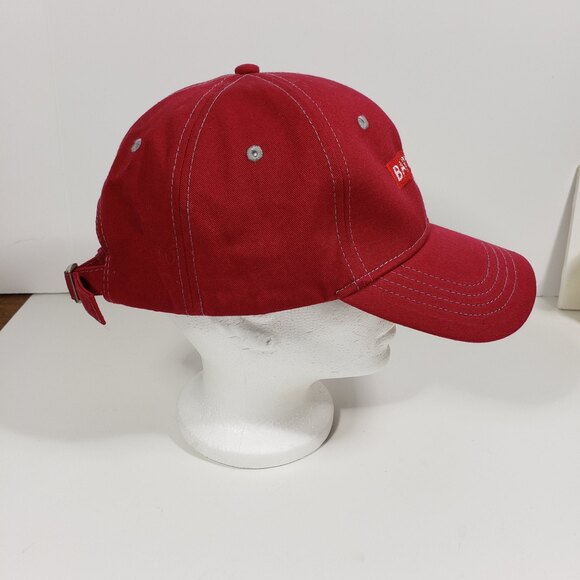 Men's Barnhart Hat Adjustable Workwear Red Canvas Mind Over Matter Adjustable - Picture 4 of 7